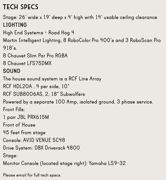 Venue Info